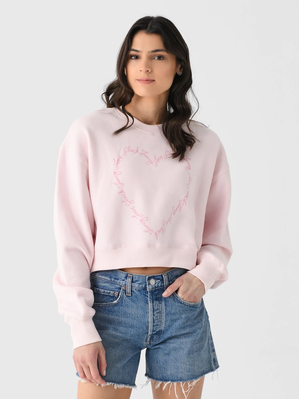 LOVESHACKFANCY Women's Aneria Heart Pullover XXL